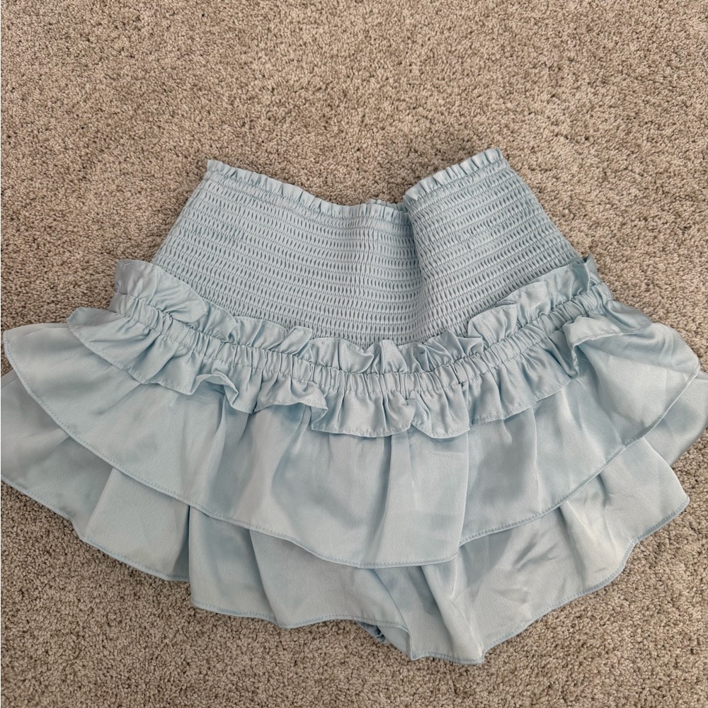 Light Blue Ruffled Skirt - Picture 2 of 2